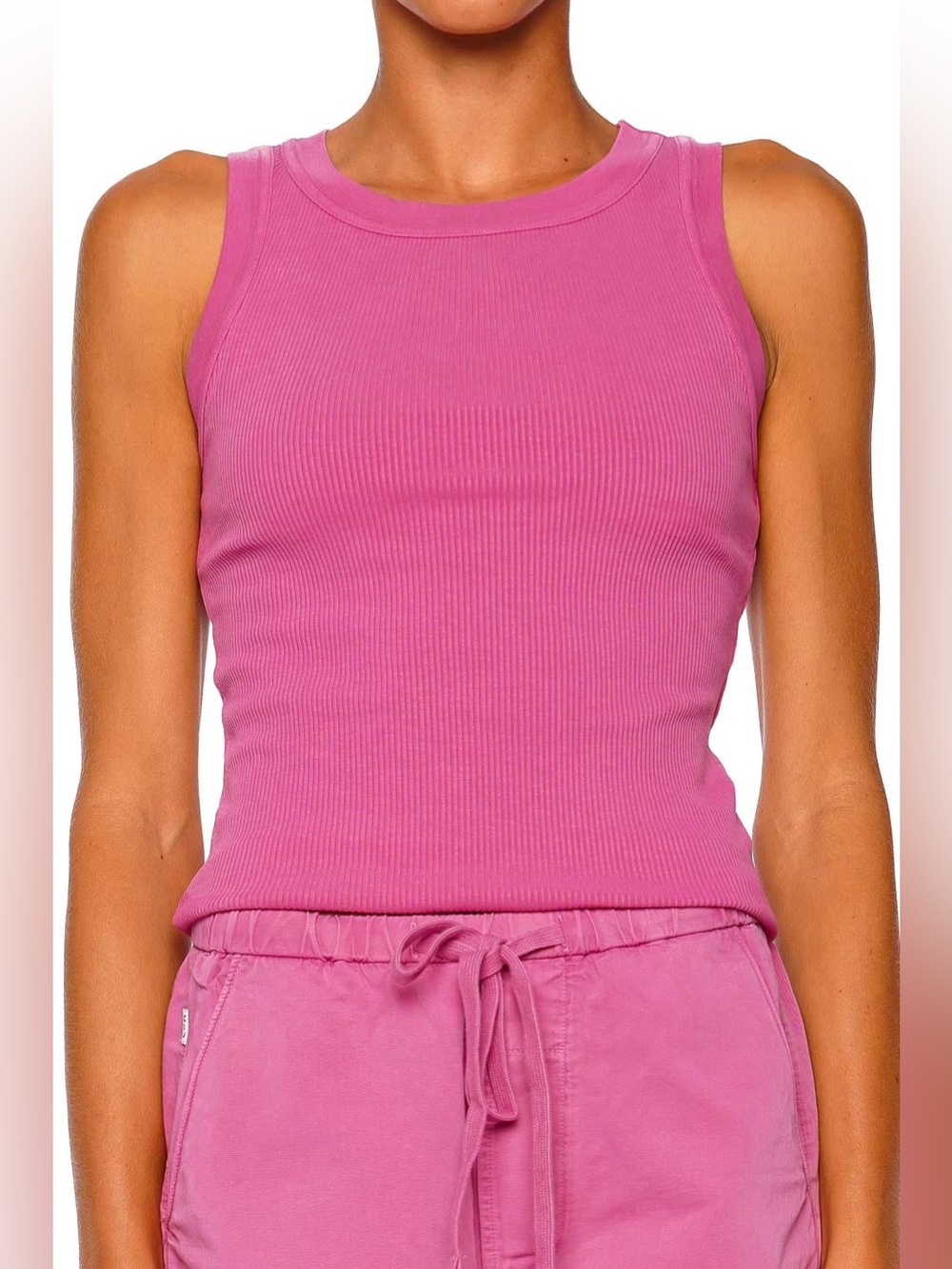 Citizens Of Humanity Isabel Raspberry Ribbed Knit Tank Size XL
